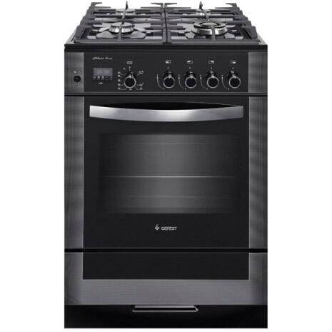 Газовая плита Гефест ПГ 6500-04 0244 черный с шашлычницей