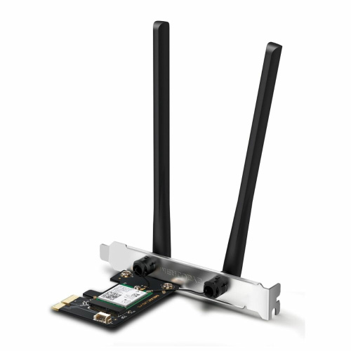 Сетевой адаптер Mercusys MA80XE двухдиапазонный PCI Express, Bluetooth и Wi-Fi 6 AX3000