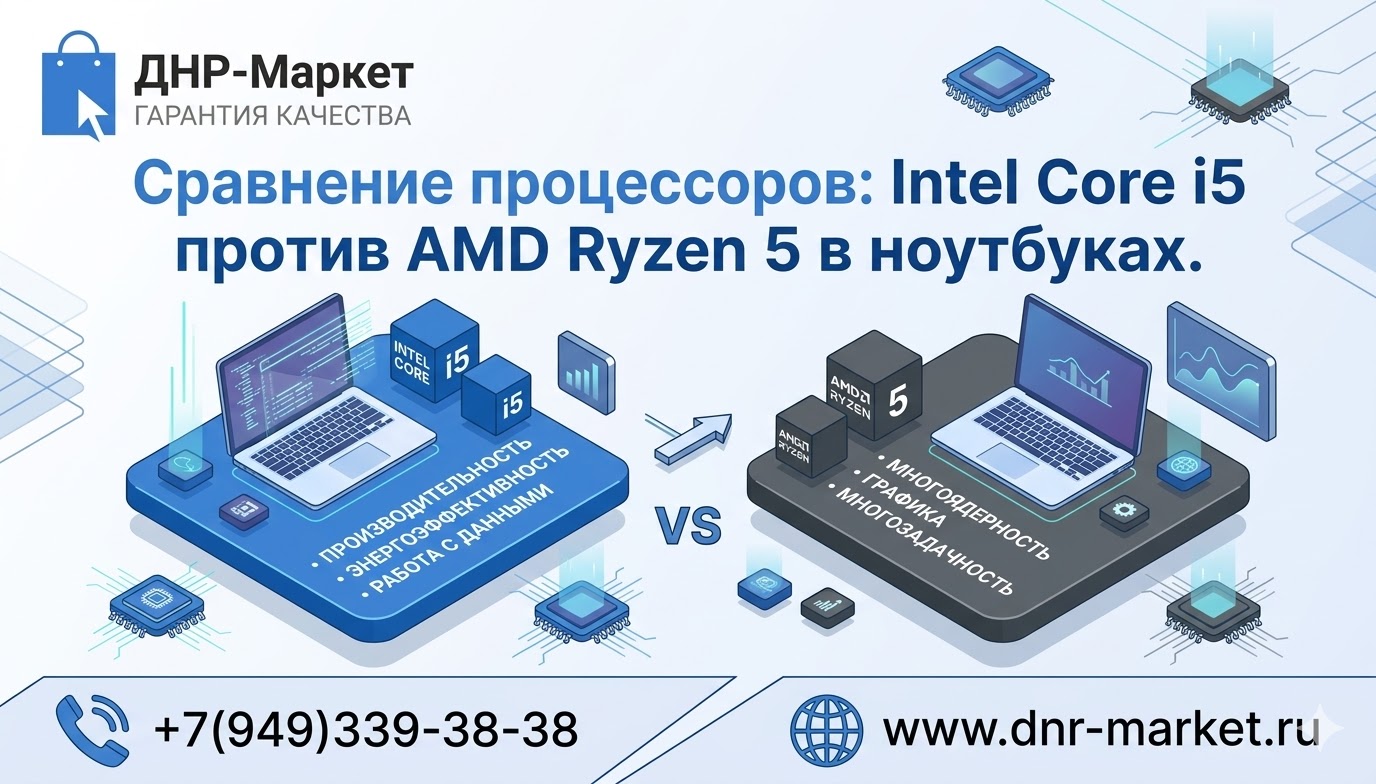 Сравнение процессоров: Intel Core i5 против AMD Ryzen 5 в ноутбуках. Сравнение процессоров: Intel Core i5 против AMD Ryzen 5 в ноутбуках.