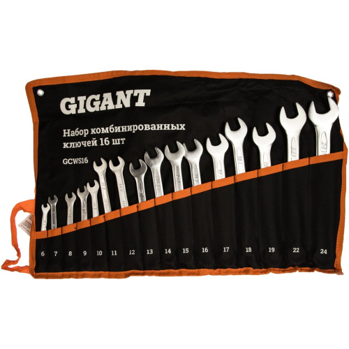 Набор ключей комбинированных Gigant GCWS16 (16 шт.)