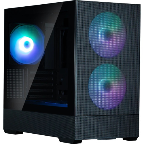 Корпус ZALMAN P30 Air, mATX, Black, Window, 2xCombo (3.5'' or 2.5''), 3x2.5", 1xUSB Type-C, 1xUSB3.0, Front 2x140mm ARGB, Rear 1x140mm ARGB