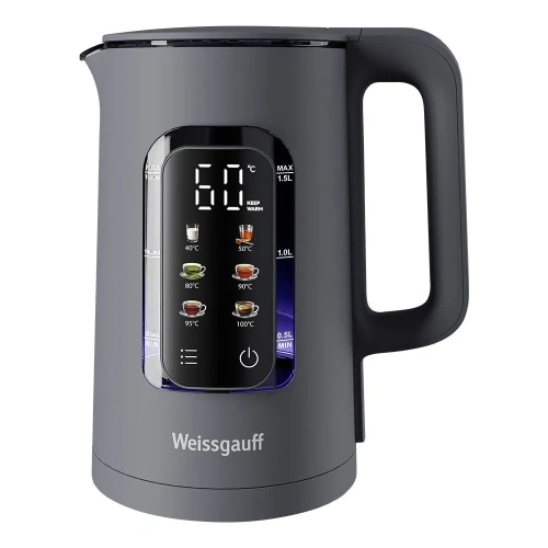 Электрочайник Weissgauff WK 1500 Dt Touch BodyCool
