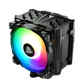 Кулер Alseye ETS-T50A-BK-ARGB Universal, TDP 230W, 500-1600 RPM, 23.81-71.32CFM, 14-24dB(A), Black, ARGB, RTL