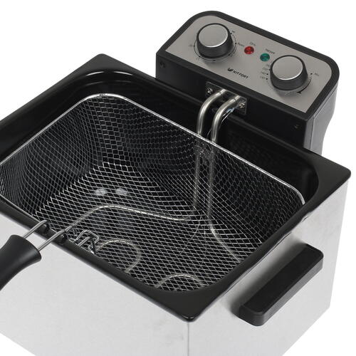 Фритюрница Kitfort КТ-2025 черный/серебристый