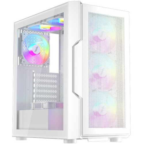 Корпус 1STPLAYER Trilobite T7-P White (T7-P-WH-4F1-W) / ATX / 4x120mm LED fans
