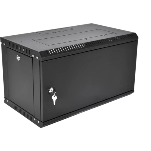 Шкаф коммутационный ЦМО ШРН-6.650.1-9005 настенный 6U 600x650мм черный