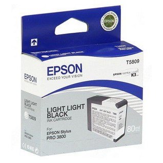 Картридж струйный Epson T5809 C13T580900 светло-серый (80мл) для Epson St Pro 3800