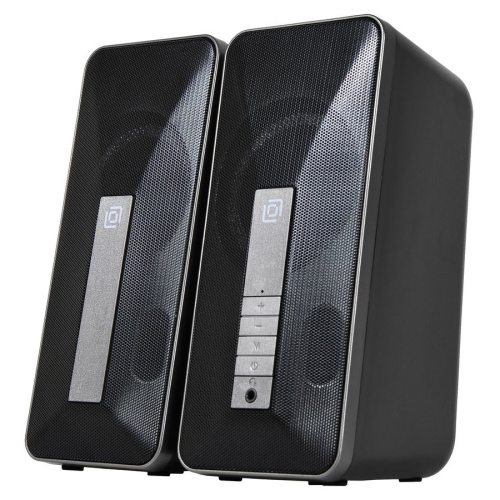 Колонки OKLICK OK-130 2.0 черный 20Вт BT портативные