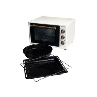 Электрическая мини-печь BRAVO FO-38BR бежевая, рустик