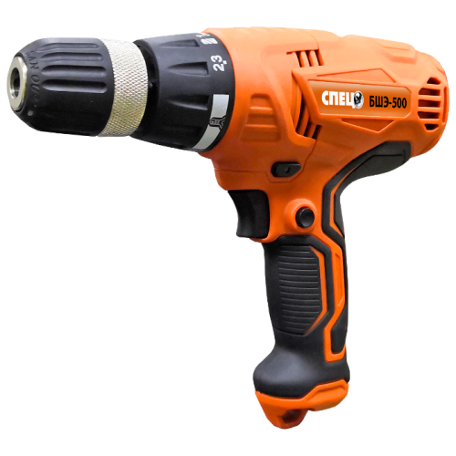 Дрель-шуруповерт Спец БШЭ-500 СПЕЦ-3428 патрон:быстрозажимной