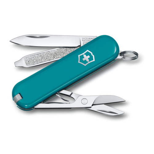 Нож перочинный Victorinox Classic Mountain Lake (0.6223.23G) 58мм 7функц. карт.коробка
