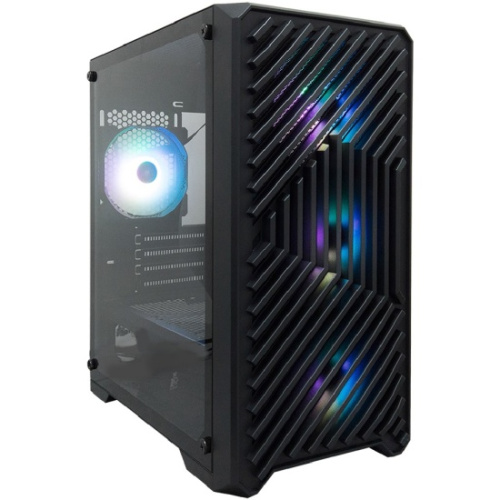 Корпус 1STPLAYER Trilobite T5 ARGB Black (T5-BK-4F7) / mATX / 4x120mm ARGB fans