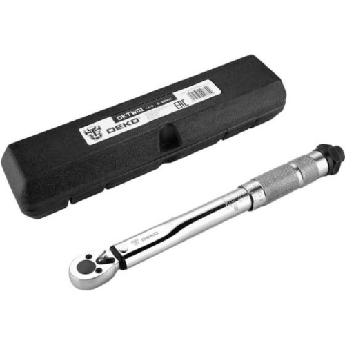 Ключ динамометрический DEKO DKTW01 1/4, 5-25 Нм (065-0341)