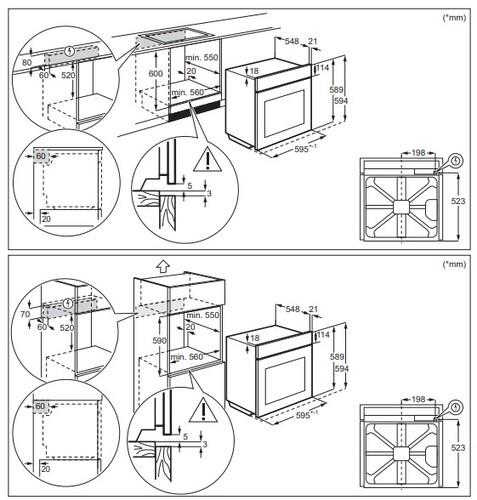 Электрический духовой шкаф Electrolux LOE7C31S бежевый