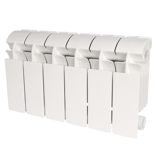 Радиатор алюминиевый Global VOX-R 200 6 секций боковое подключение белый RAL 9010