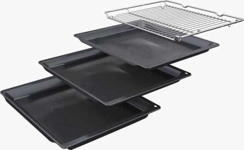 Электрический духовой шкаф Bosch HBA533BS0S серебристый