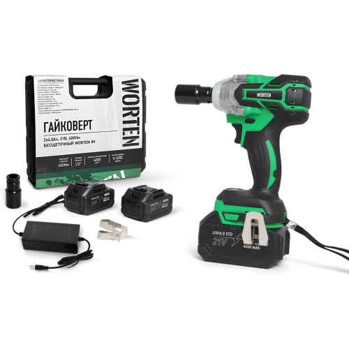 Гайковерт WORTEN IM КА-90000590 2x4.0Ач+ЗУ