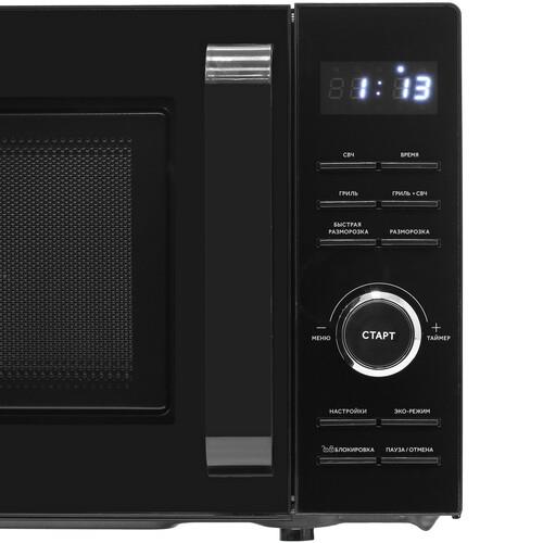 Микроволновая печь Haier HMG-DG207BA черный Микроволновая печь Haier HMG-DG207BA черный — Внешний вид с другого ракурса