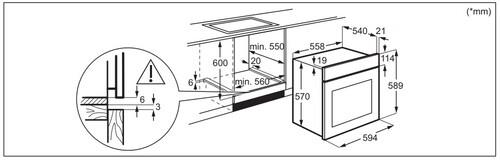 Электрический духовой шкаф Electrolux EOD3H40BX серебристый