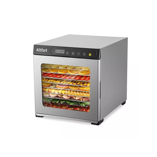 Сушилка для овощей и фруктов KitFort КТ-1954 нерж/черный