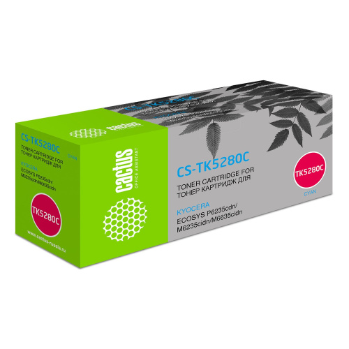 Тонер Картридж Cactus CS-TK5280C голубой (11000стр.) для Kyocera ECOSYS P6235cdn, M6235cidn, M6635cidn