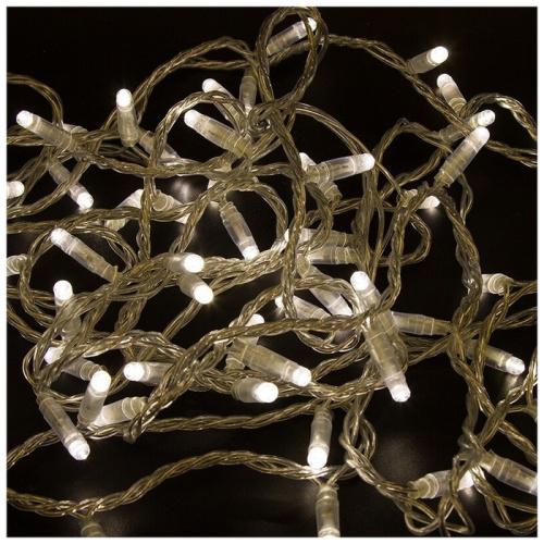 Гирлянда Neon-Night 305-296 Нить 10 м 200 прозрачный ПВХ цвет свечения теплый белый с эффектом мерцания (каждый 5-й)