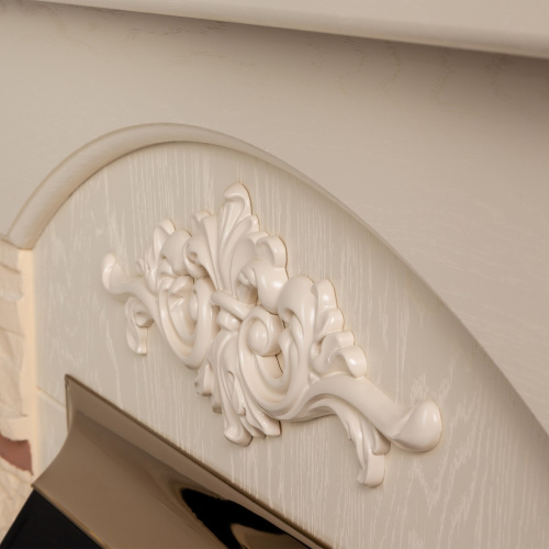 Электрокамин RealFlame Neapolis WT айвори с очагом 3D Oregan