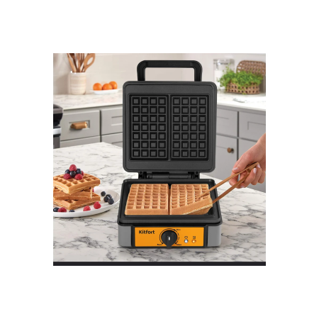Вафельница KitFort КТ-1694 серый