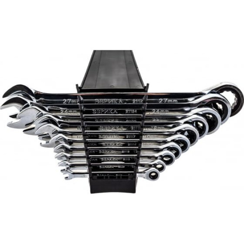 Набор ключей комбинированных ЭВРИКА ER-20627 трещоточных 10 предметов