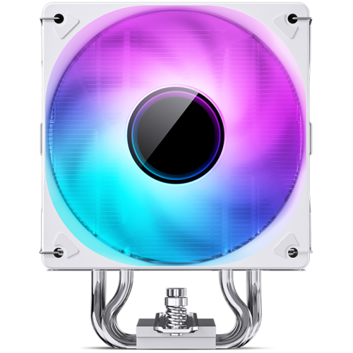 Кулер JONSBO CR-1000 V2 Pro Color White LGA1700/1200/115X/AM5/AM4 (TDP 230W, PWM, 120mm Dynamic Multi-Color LED Fan, 6 тепловых трубок, белы