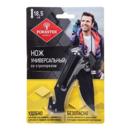 Нож универсальный Forester Mobile OEC-8 с клипсой, 18см (12/24)