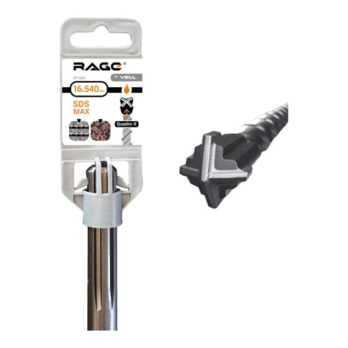 Бур по бетону VIRA by Rage Quadro-X SDS-max 571654 16x540(410) мм