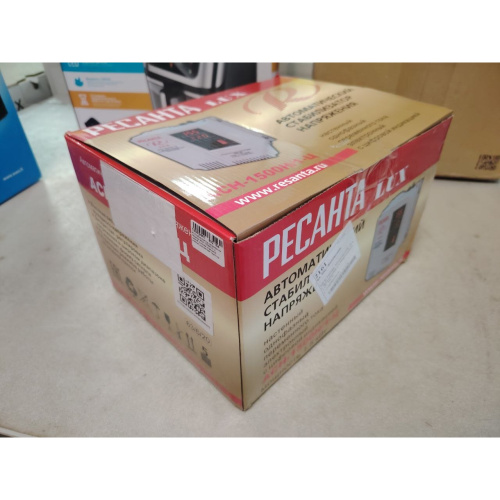 УЦ Стабилизатор напряжения Ресанта АСН-1500Н/1-Ц серый (плохая упаковка, ремонт контактной группы)