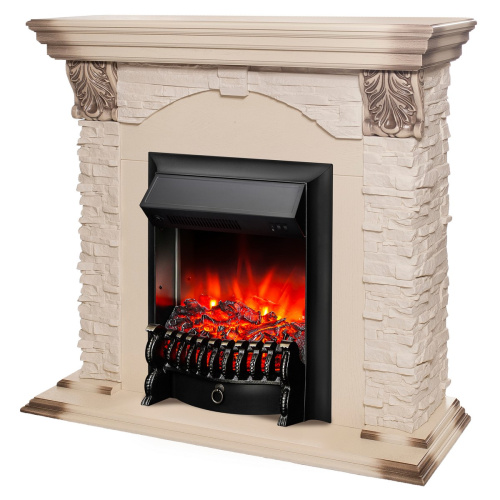 Электрокамин RealFlame Dublin Lux WT с очагом Fobos Lux Black