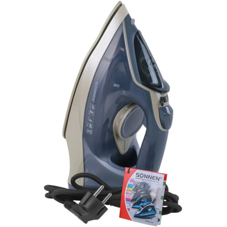 Утюг SONNEN SI-6008 серебристый/золотой