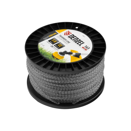 Леска для садовых триммеров Denzel 96825 d-3мм L-163м