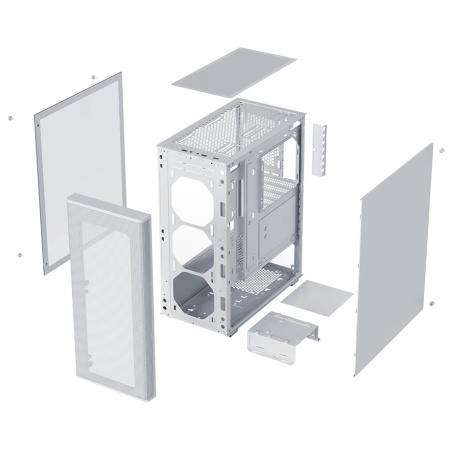 Корпус XASTRA A300 0F-WH White ATX/Mesh/ full-size TG / no fans