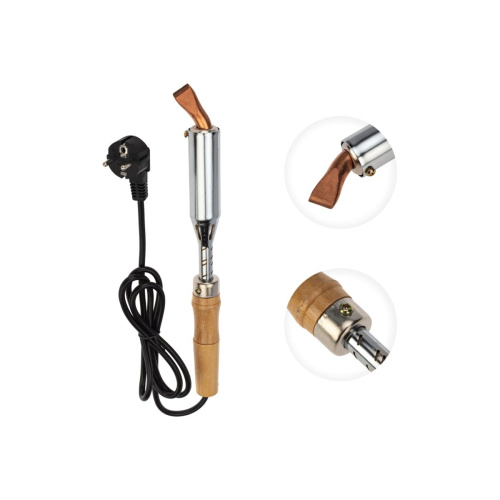 Паяльник ПД Rexant 12-0211 керамический нагреватель, 200Вт, 230В, деревянная ручка