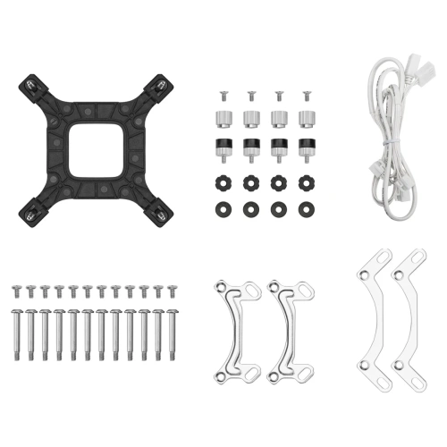 СВО DEEPCOOL LE360 V2 Pure White LGA1851/1700/1200/115X/AM5/AM4 (TDP 300W, ARGB Pump, Anti-Leak edition, PWM, Triple Fan)
