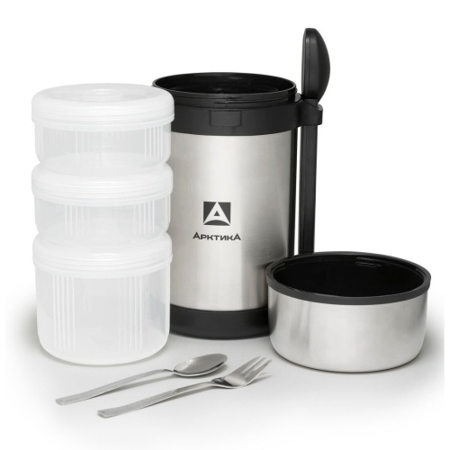 Термос Арктика 403-1500 (403-1500/SIL) 1.5л. серебристый/черный