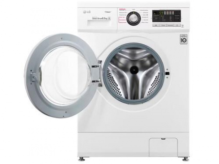 Стиральная машина LG F1296WDS1 60х44х85 см Класс: A загр.фронтальная макс.:6.5кг белый 1200 об/мин