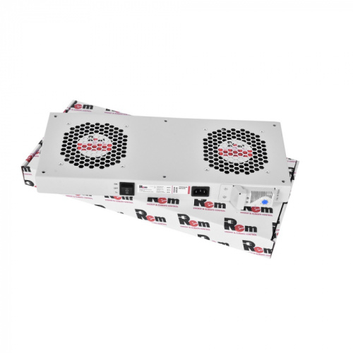 Модуль вентиляторный ЦМО (R-FAN-2T) серый 2 вент. с термостатом (1шт)