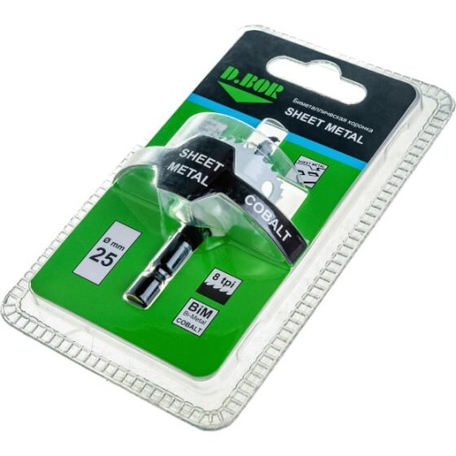 Биметаллическая коронка D.BOR Sheet metall D-HS-BIM-SM-20-025 25 мм комплект