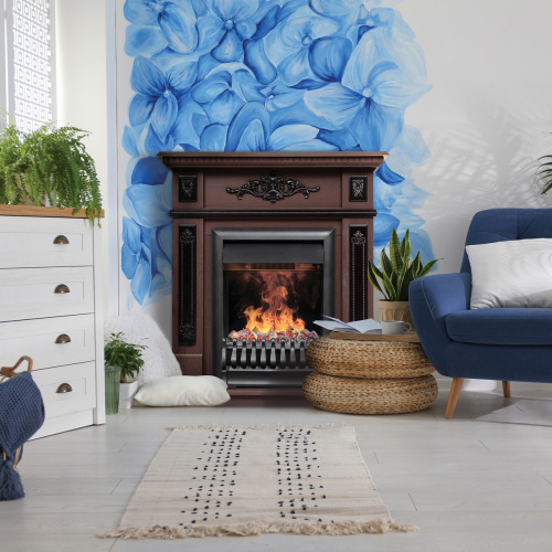 Электрокамин RealFlame Lilian DN орех с очагом 3D Oregan