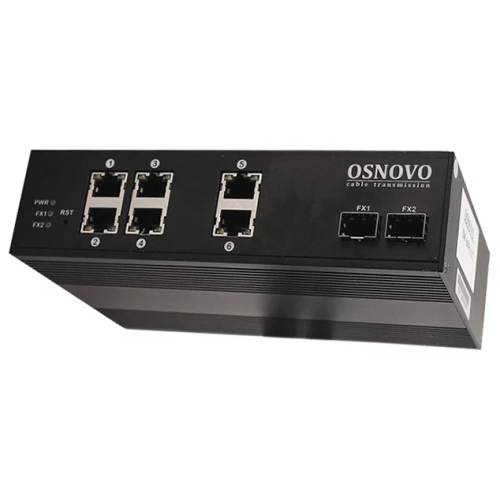 Коммутатор Osnovo SW-70802/I (L2) 10x1Гбит/с 2SFP неуправляемый