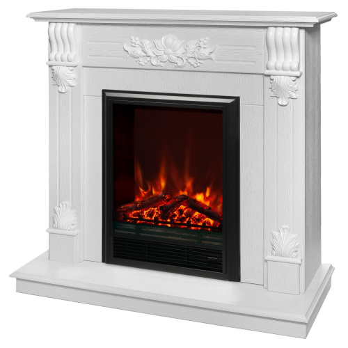 Электрокамин RealFlame Ottawa WT белое золото с очагом Eugene