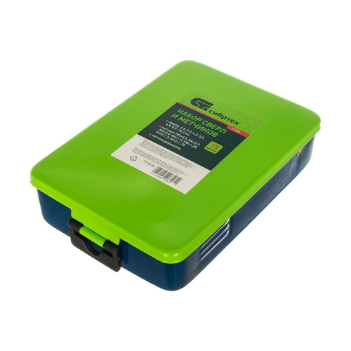 Набор сверли и метчиков СИБРТЕХ 77305 15 предметов