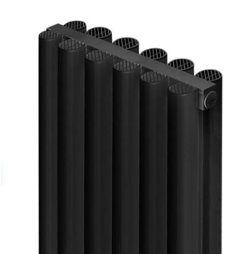 Алюминиевый радиатор отопления Stout SRA-3120-20000706 Anteprima 2000 6 секций черный