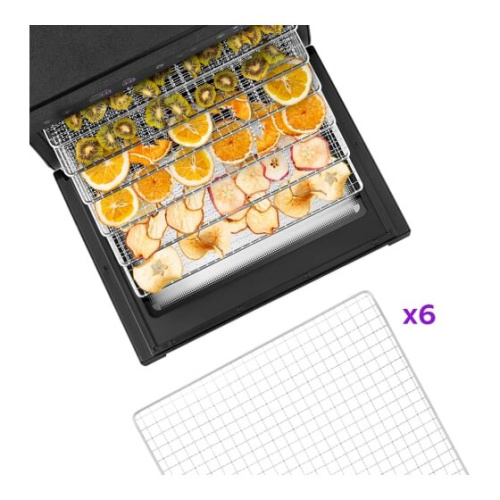 Сушка для фруктов и овощей Kitfort КТ-1962 6под. черный