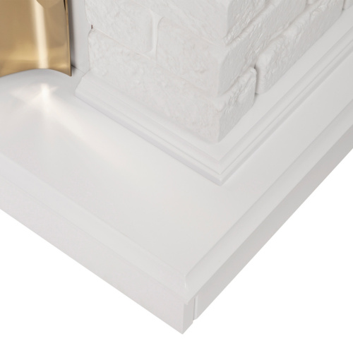 Портал каминный из МДФ RealFlame Jazz WT белый под очаги (Majestic, Fobos, Eugene, 3D Olympic)